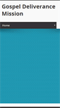 Mobile Screenshot of gospeldeliverancemission.com